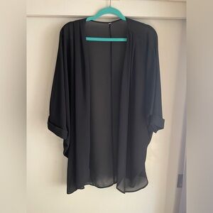 Black Cover Up Sheer Size Small